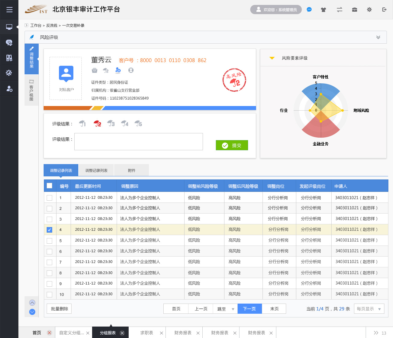 銀豐新融審計(jì)監(jiān)控管理平臺(tái)銀豐審計(jì)反洗錢(qián)平臺(tái)設(shè)計(jì)